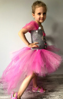 Luksusowa sukienka TUTU LOL Surprise z trenem