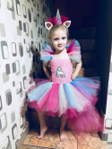Sukienka kostium TUTU Jednorożec