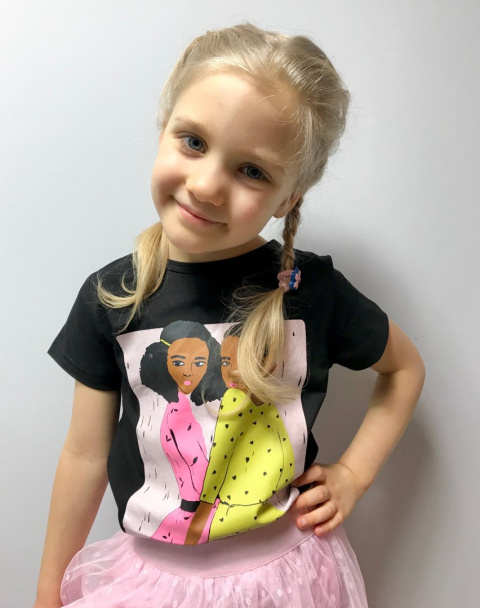 T-shirt nabłyszczany Black Girls T-shirt nabłyszczany Black Girls