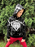 Bluza chłopięca z kapturem BLACK WOLF