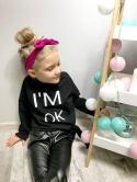 Bluzka dziewczęca I'M OK czarna