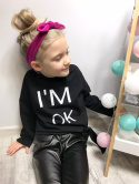 Bluzka dziewczęca I'M OK czarna