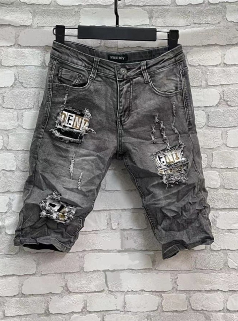 Spodenki chłopięce SZORTY JEANS DEKAT Black Denim