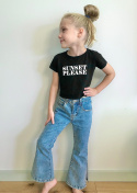 Spodnie dziewczęce dzwony JEANS