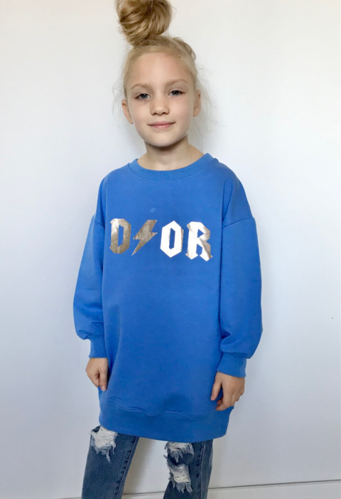 BLUZA Di~Or kolor kobaltowy BLUZA Di~Or kolor kobaltowy