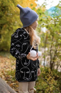 Bluza dziecięca z pomponami FACE czarna