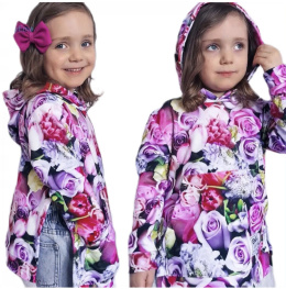 Bluza kangurka z rozcięciami Spring FLOWERS