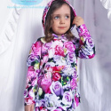 Bluza kangurka z rozcięciami Spring FLOWERS