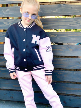 Bluza bejsbolówka dziewczęca czarna