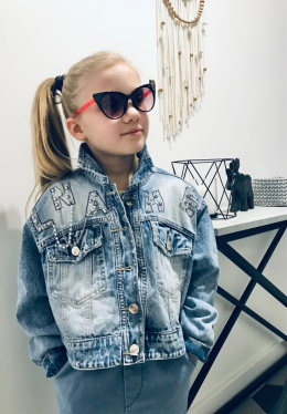 Kurtka jeans dekat OVERSIZE ciekawy tył