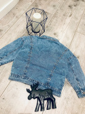 Kurtka jeans z pluszakiem w kieszonce