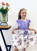 Sukienka dziewczęca elegancka SZMIZJERKA z torebką
