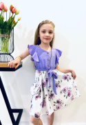 Sukienka dziewczęca elegancka SZMIZJERKA z torebką