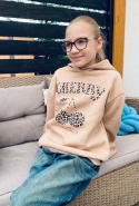 Bluza dziewczęca Cherry panther beż