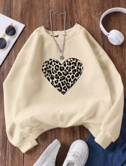 Bluza dziewczęca SERCE beż