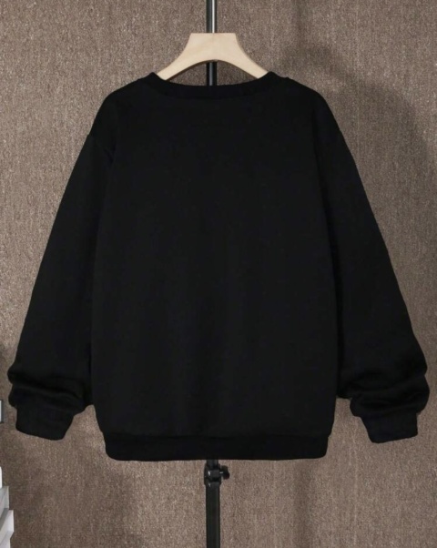 Bluza dziewczęca SERCE czarna Bluza dziewczęca SERCE czarna