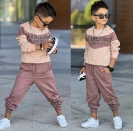 Dres chłopięcy BAM BAM 2 elementy beż