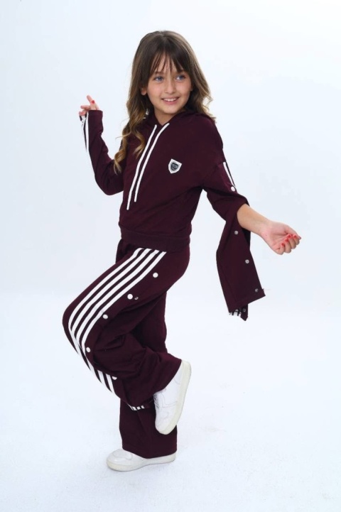 Stylowy komplet dresowy -bordo Stylowy komplet dresowy -bordo