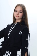 Stylowy komplet dresowy-czarny