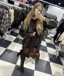 Sukienka oversize z koronkową spódnicą