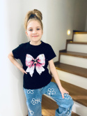T-shirt KOKARDKA cekiny czerń