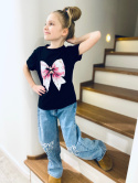 T-shirt KOKARDKA cekiny czerń