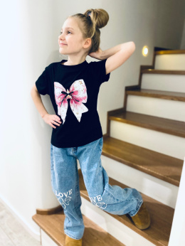 T-shirt KOKARDKA cekiny czerń