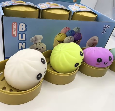 2 sztuk ZESTAW gniotków Squishy Dumpling Pierożek zabawka antystresowa