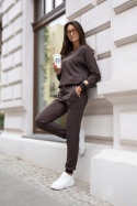 Dres czekoladowy Luxury by Sisi z łańcuchem