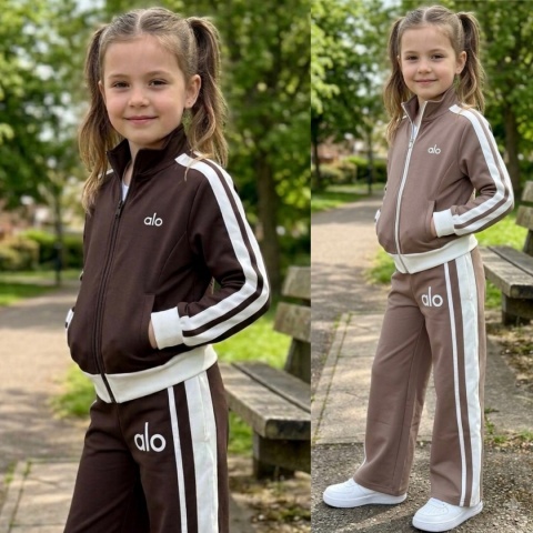 Dres dziewczęcy alo ROZPINANY sportowy szeroki bordo