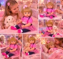 Lalka REBORN starsza siostra BLONDYNKA z włoskami