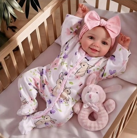 Lalka REBORN winylowa 45 cm, z akcesoriami