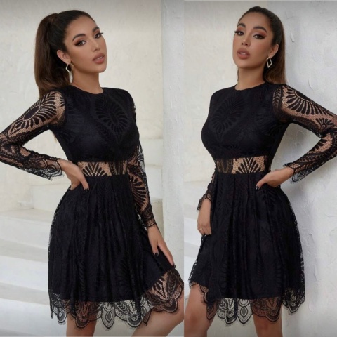 Luksusowa sukienka damska KORONKA