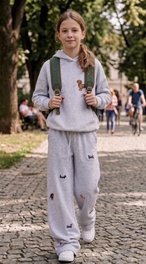 Produkt POLSKI Dres dziecięcy Jamniki pieski 100 % bawełna HAFT