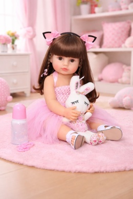 Lalka REBORN starsza siostra BRUNETKA Unicorn