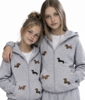 Produkt polski Bluza KANGURKA rozpinana JAMNIKI haft ocieplana