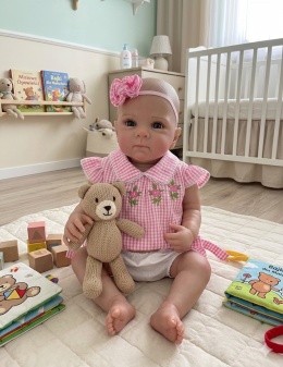 REBORN lalka jak zywe dziecko cała winylowa 48 cm