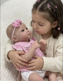 REBORN lalka jak zywe dziecko cała winylowa 48 cm