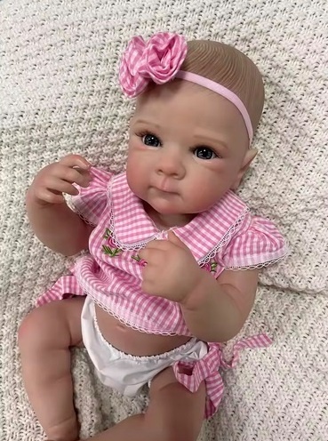 REBORN lalka jak zywe dziecko cała winylowa 48 cm