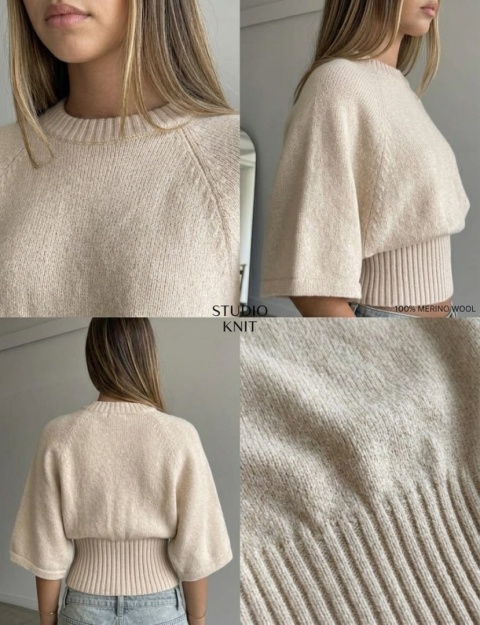 Sweter damski nietoperz uniwersalny /beż