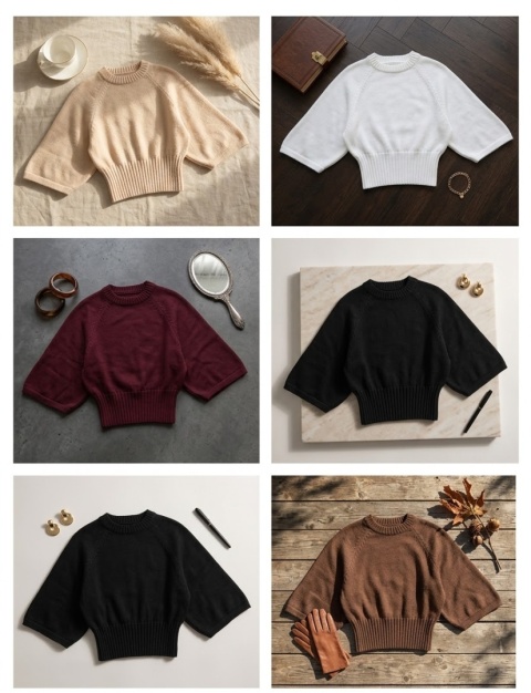 Sweter damski nietoperz uniwersalny / biały