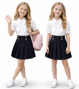 Zestaw galowy szkolny koszula spódnica