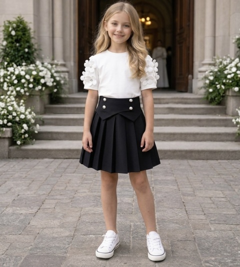 Zestaw szkolny galowy WIZYTOWY DZIEWCZĘCY