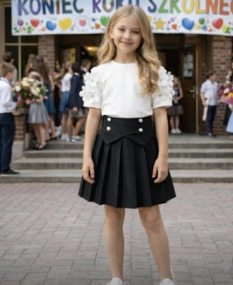 Zestaw szkolny galowy WIZYTOWY DZIEWCZĘCY